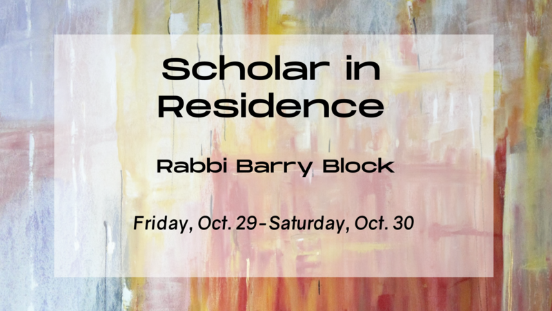 Banner Image for Scholar in Residence Torah Study
