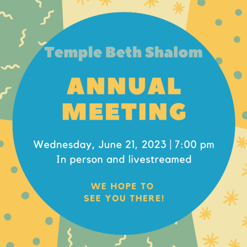 Banner Image for Temple Beth Shalom Annual Meeting